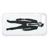 戦闘機のパイロットのファッションのスーツ Case-Mate iPhoneケース (裏面(横))