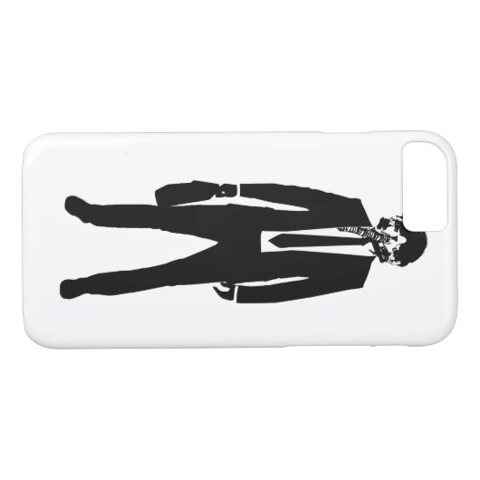 戦闘機のパイロットのファッションのスーツ Case-Mate iPhoneケース (裏面(横))