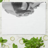 戦闘機のパイロットのヘルメットおよび高度計 キッチンタオル (折り畳み)