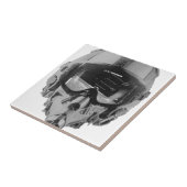 戦闘機のパイロットのヘルメットおよび高度計 タイル (側面)