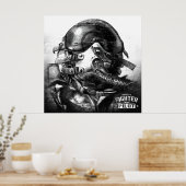 戦闘機のパイロット ポスター (キッチン)