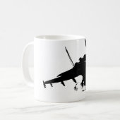 戦闘機のマグ! コーヒーマグカップ (正面左)