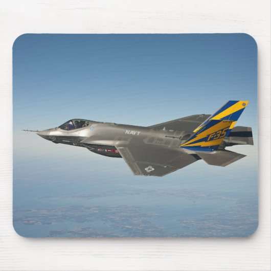 戦闘機の写真 マウスパッド (正面)