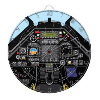 戦闘機の操縦室 ダーツボード