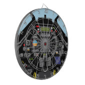 戦闘機の操縦室 ダーツボード (正面左)