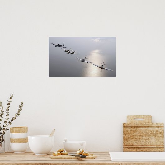 戦闘機の歴史 ポスター (キッチン)