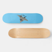 戦闘機の漫画イラストレーション スケートボード (横)