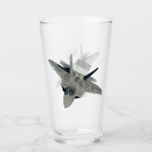 戦闘機の漫画イラストレーション タンブラーグラス (正面)