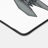 戦闘機の漫画イラストレーション デスクマット (コーナー)