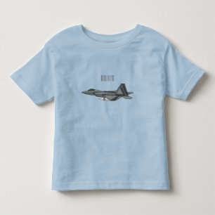 戦闘機の漫画イラストレーション トドラーTシャツ