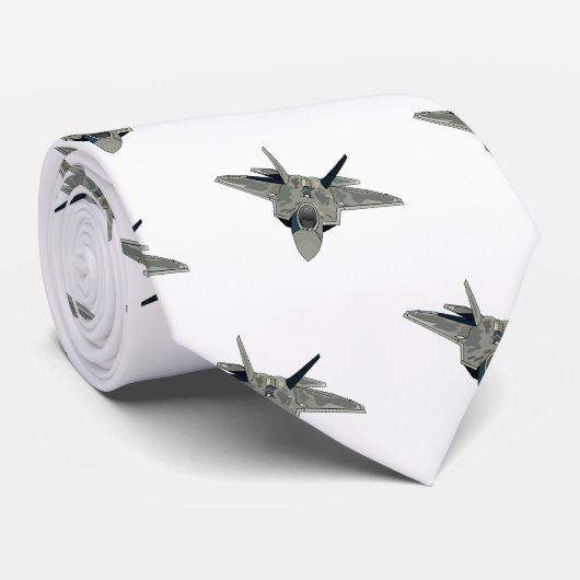 戦闘機の漫画イラストレーション ネクタイ (ロール)
