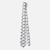 戦闘機の漫画イラストレーション ネクタイ (正面)