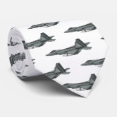 戦闘機の漫画イラストレーション ネクタイ (ロール)