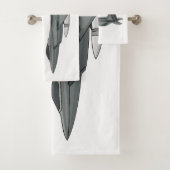 戦闘機の漫画イラストレーション バスタオルセット (インサイチュ)