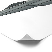 戦闘機の漫画イラストレーション ポスター (角)