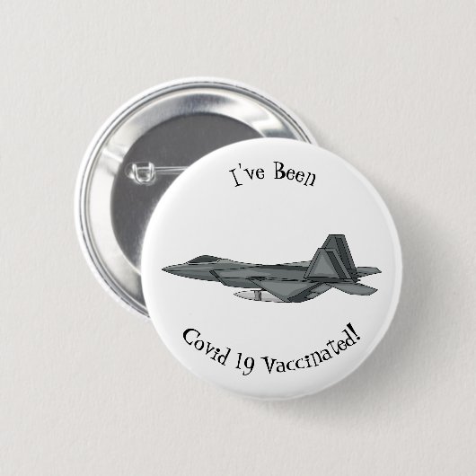 戦闘機の漫画イラストレーション 缶バッジ (正面&裏面)