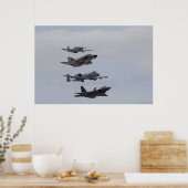 戦闘機の選集 ポスター (キッチン)