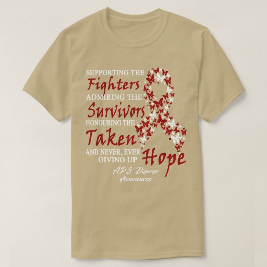戦闘機を支えるAPS病認識度お尻 Tシャツ (デザイン正面)