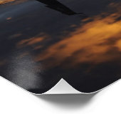 戦闘機ジェット日没 ポスター (コーナー)