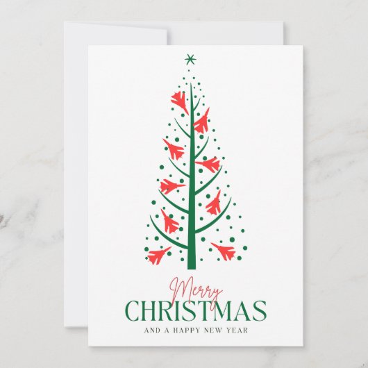 戦闘機ジェット機クリスマス、ミニマリスト写真 シーズンカード (正面)