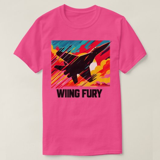 戦闘機ジェット19 Tシャツ (デザイン正面)