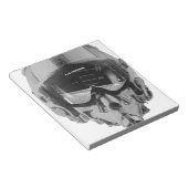 戦闘機パイロットヘルメット及び高度計 ノートパッド (アングル)