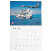 戦闘機国際的 カレンダー (1月 2027)