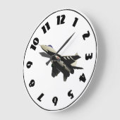 戦闘機時計 ラージ壁時計 (傾斜)