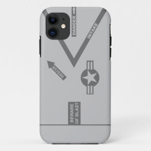 戦闘機灰色エンジンの箱-穹窖4 IDの場合 iPhone 11 ケース