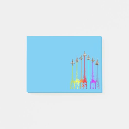 戦闘機素晴らしジェット ポストイット (正面)