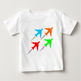 戦闘機航空機の形成 ベビーTシャツ