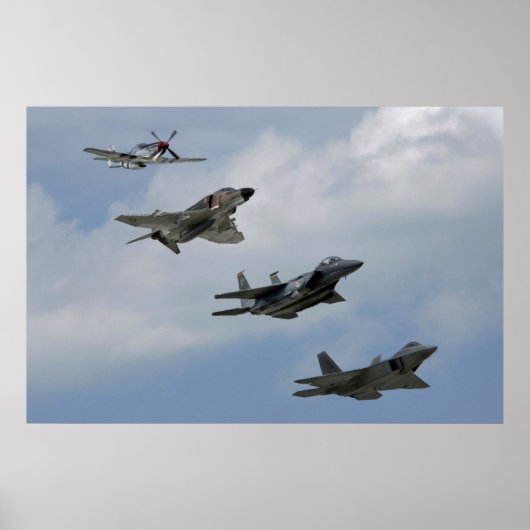 戦闘機進化 ポスター (正面)