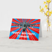 戦闘機 カード (黄色い花)