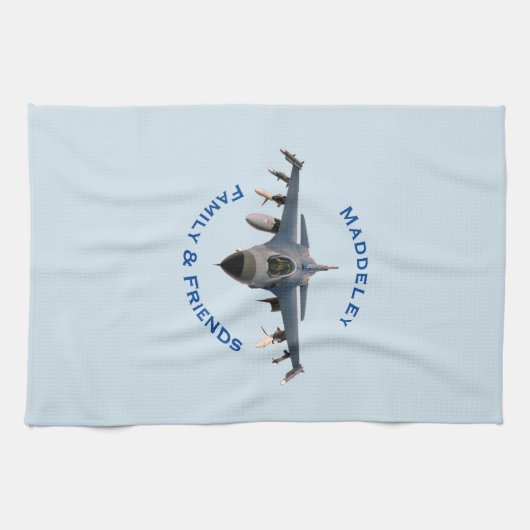 戦闘機 キッチンタオル (横)
