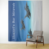 戦闘機 |バー（ユダヤ教の）バル・ミツバーフォトブースバナー タペストリー (インサイチュ)