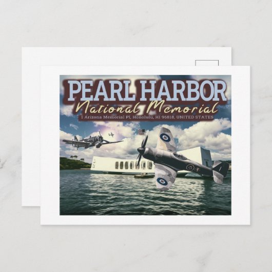 戦闘機 - パールハーバー国家記念館 ポストカード (正面/裏面)