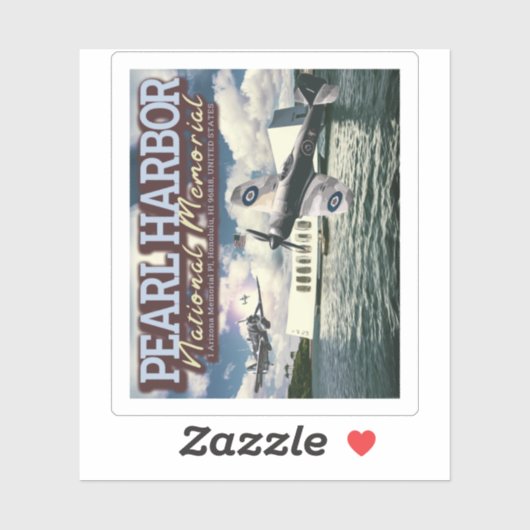 戦闘機 – パールハーバー国民記念碑 シール (シート)