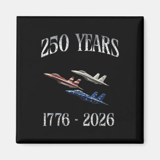 戦闘機 フラッグ 250周年 1776-2026 250th 誕生日 マグネット