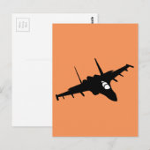戦闘機 ポストカード (正面/裏面)
