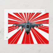 戦闘機 ポストカード (正面/裏面)
