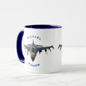 戦闘機 マグカップ (正面左)