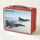 戦闘機 メタルランチボックス (裏面)
