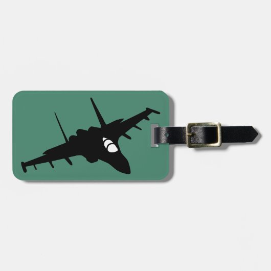 戦闘機 ラゲッジタグ (正面横)