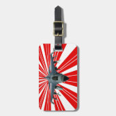 戦闘機 ラゲッジタグ (正面縦)