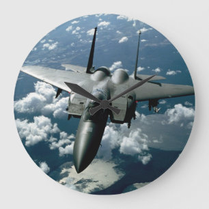 戦闘機 ラージ壁時計