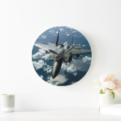 戦闘機 ラージ壁時計 (ホーム)