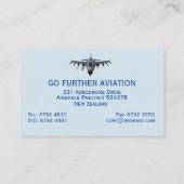 戦闘機 名刺 (裏面)