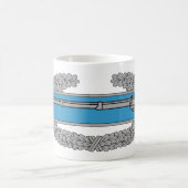 戦闘歩兵バッジCIB陸軍退役軍人 コーヒーマグカップ (中央)