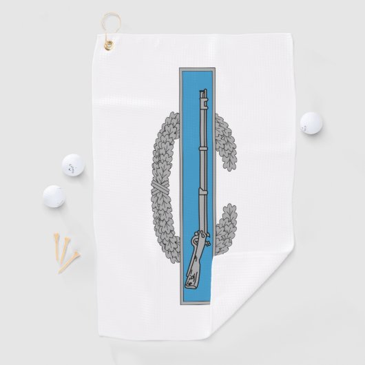 戦闘歩兵バッジCIB陸軍退役軍人 ゴルフタオル (インサイチュ)