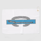 戦闘歩兵バッジCIB陸軍退役軍人 ゴルフタオル (横)